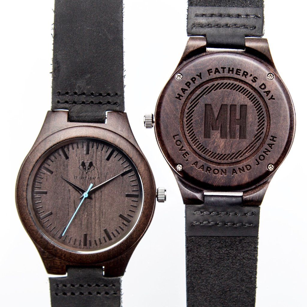 Personalized sandalwood watch